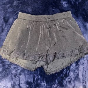 black lace sleep shorts, size xs